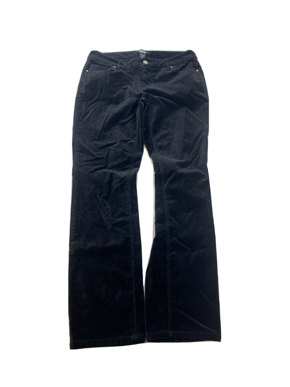 White House Black Market Women's Black Cropped Skimmer Pants - 4 R