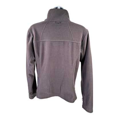 Columbia Women’s Gray/Purple Long Sleeve Fleece Full Zip Jacket - M