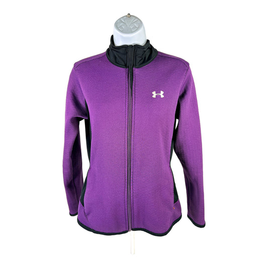 Under Armour Women’s Purple Coldgear Full Zip Fitted Jacket - S