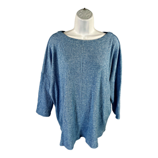 J.Jill Wearever Collection Women’s Blue 3/4 Sleeve Sweater - L