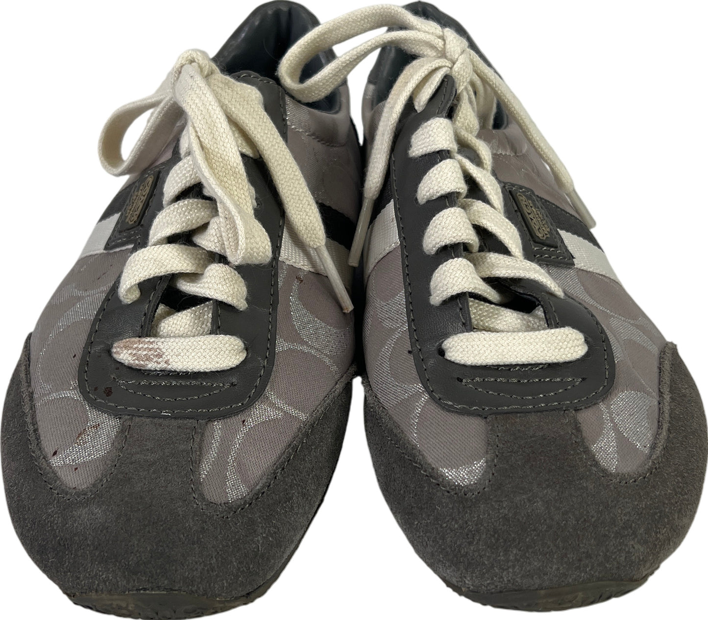 Coach Women’s Gray Signature Kinsley Sneakers Shoes - 6.5 M