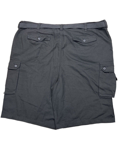 Kingsize Men's Black Cargo Shorts with Belt - Big 3XL