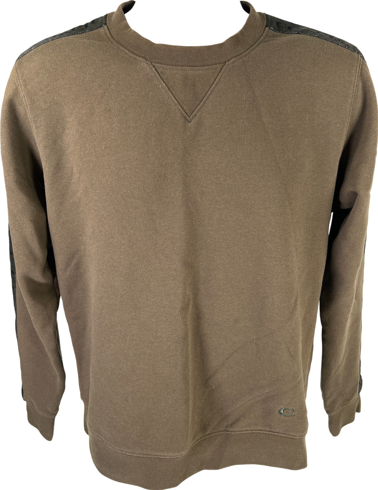 Coach Men’s Olive Green Tape Sweatshirt Crewneck - S