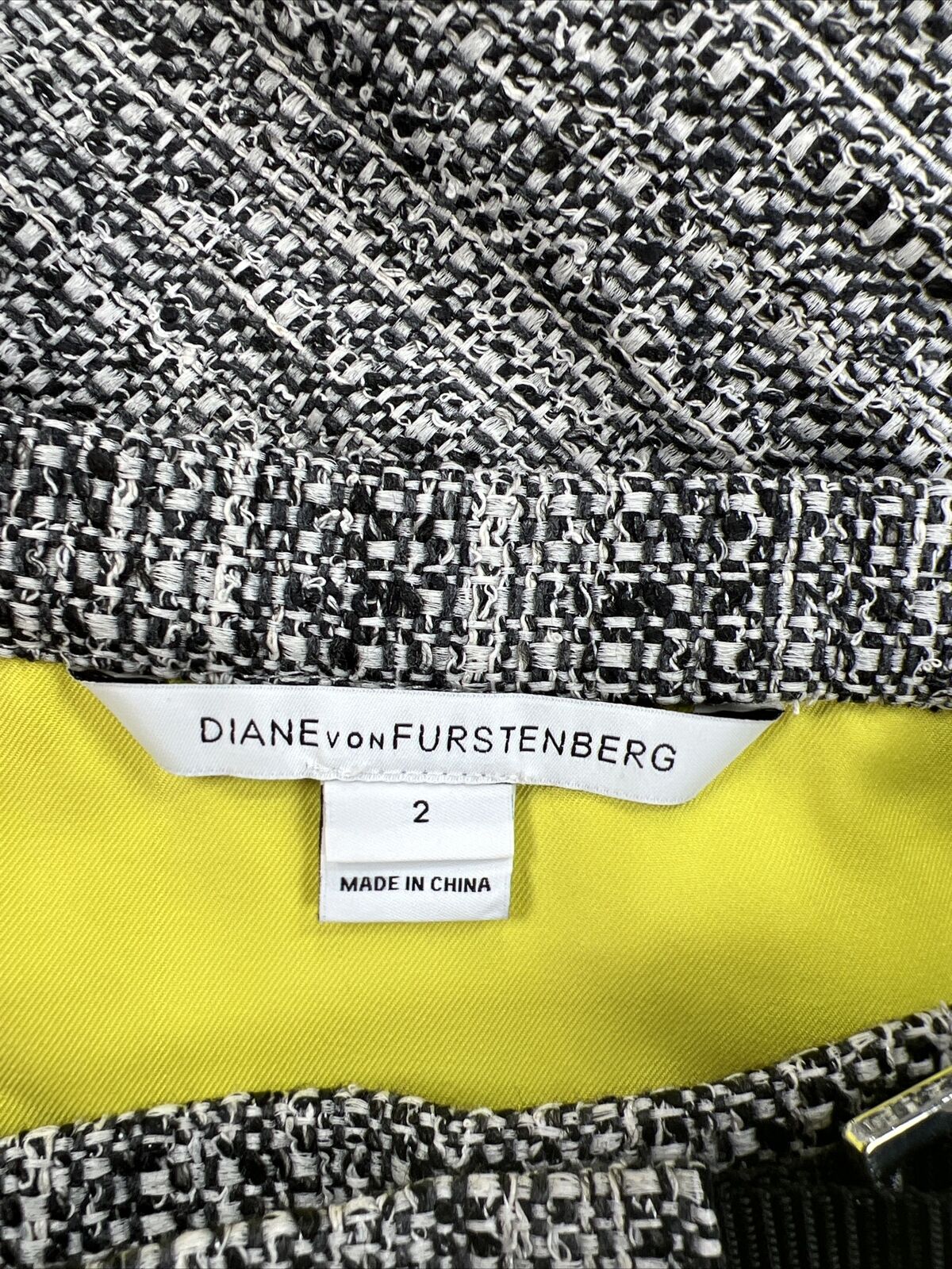 Diane Von Furstenberg Women's Gray Lined Wrap Skirt - 2