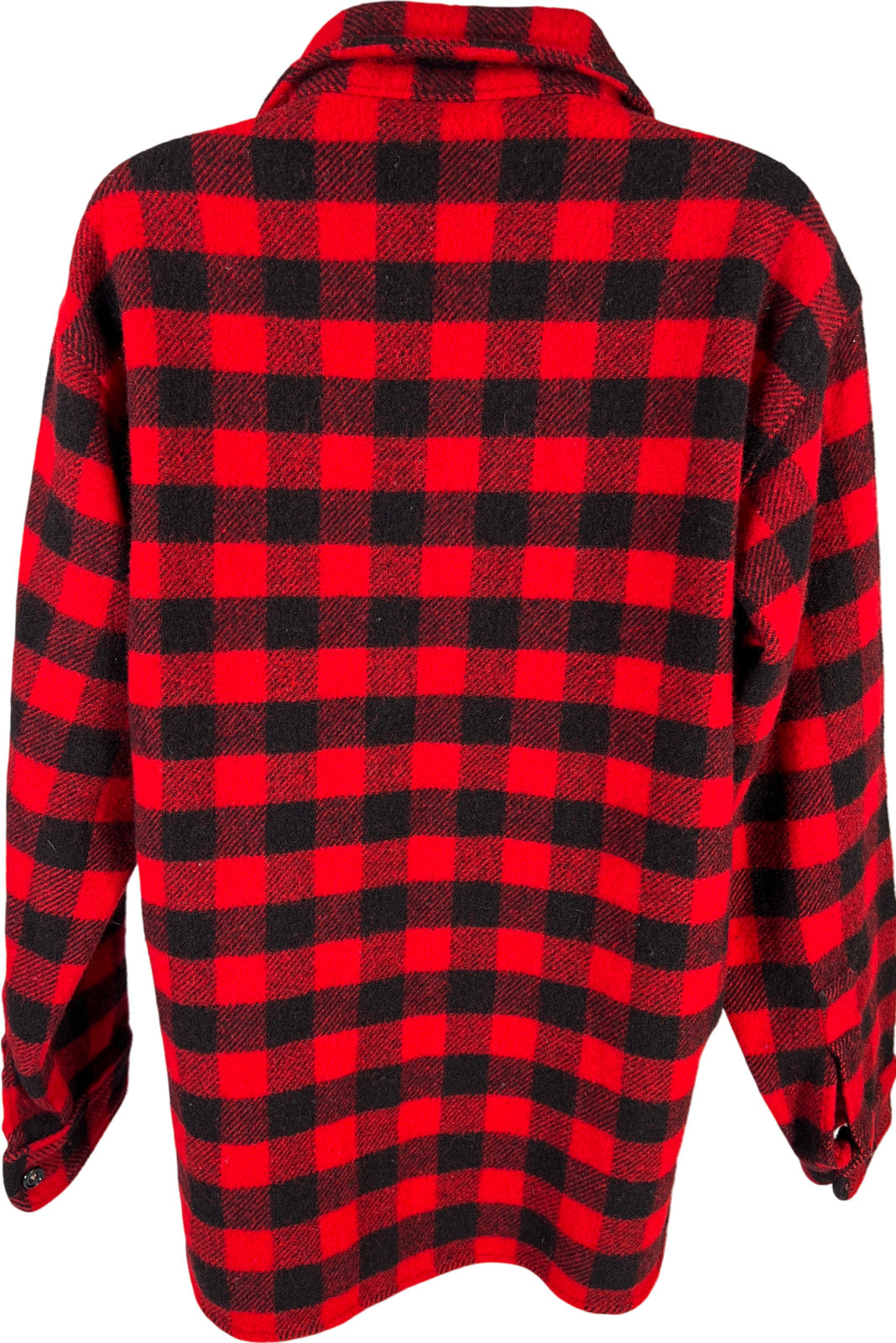 Woolrich Women’s Red Buffalo Plaid Button Up Shirt Jacket - M