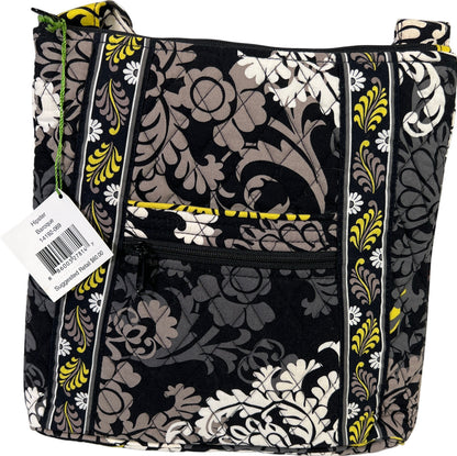 NEW Vera Bradley Women’s Black/Yellow Baroque Hipster Purse