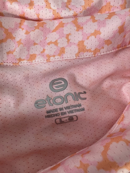 NEW Etonic Women’s Pink/Orange Summer Dune Floral Golf Tank Top - L