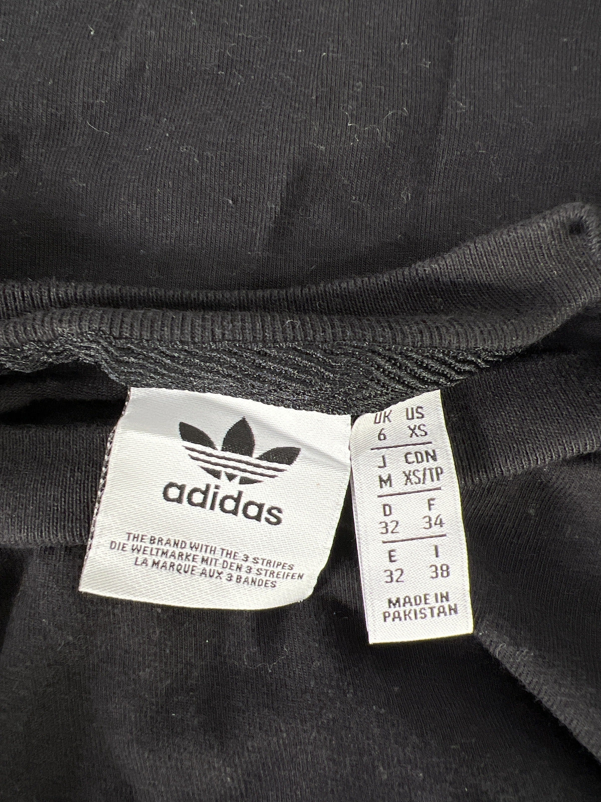 Adidas Women’s Black Trefoil Short Sleeve T-Shirt - XS