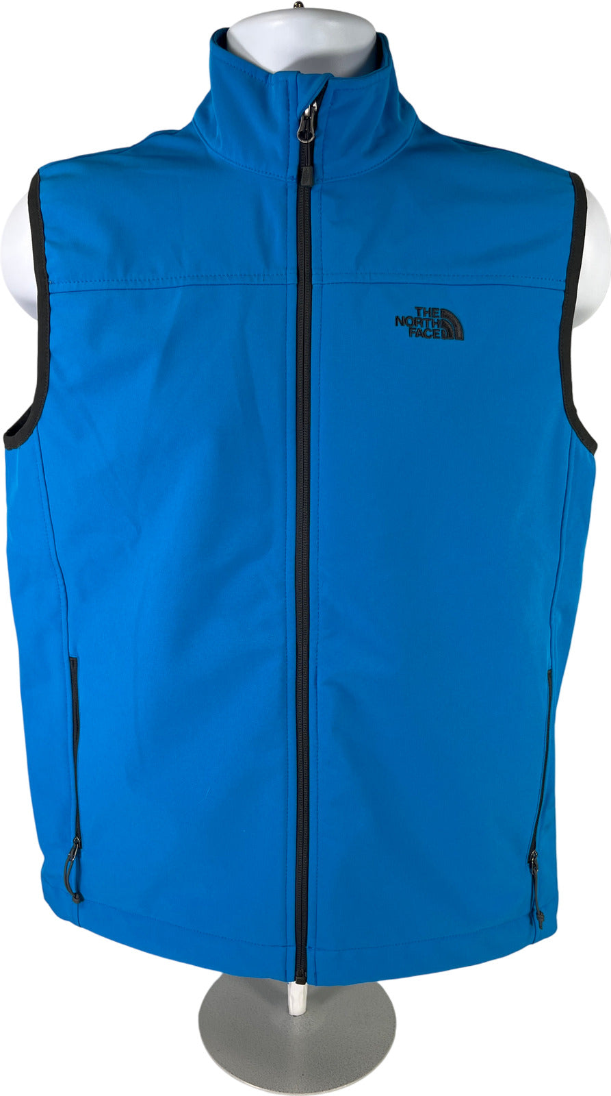 The North Face Men’s Bright Blue Apex Soft-shell Full Zip Vest - M