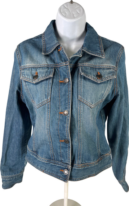 The Limited Women’s Medium Wash Button Up Denim Jean Jacket - S