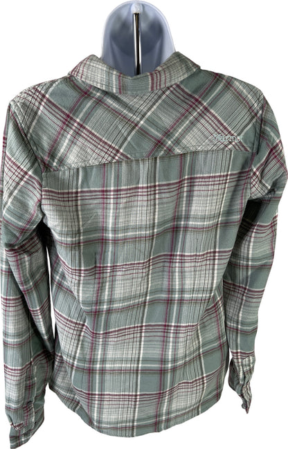 Marmot Women’s Green Plaid Flannel Button Up Shirt - S