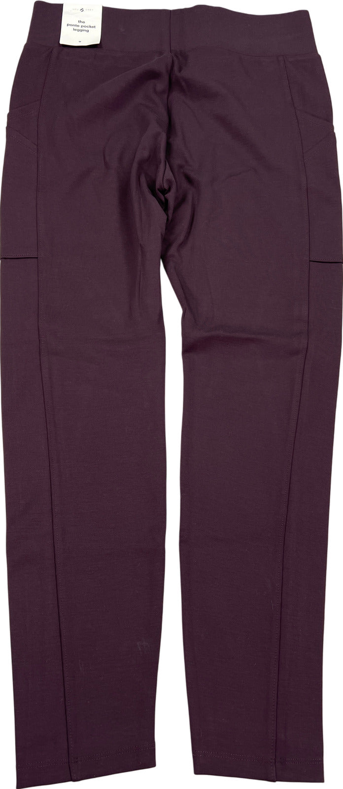 NEW Lou and Grey Women’s Burgundy Ponte Pocket Leggings - M