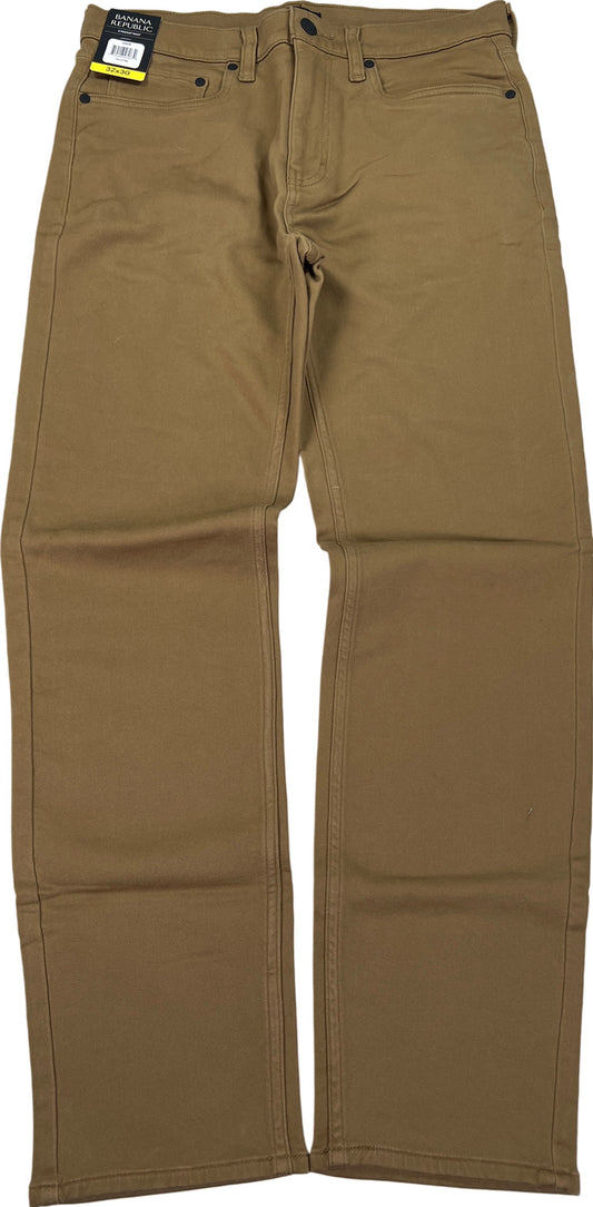 NEW Banana Republic Men’s Brown 5-Pocket Stretch Chino Pants - 32x30