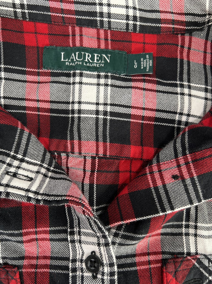 Lauren Ralph Lauren Women’s Red Plaid Button Up Shirt - L