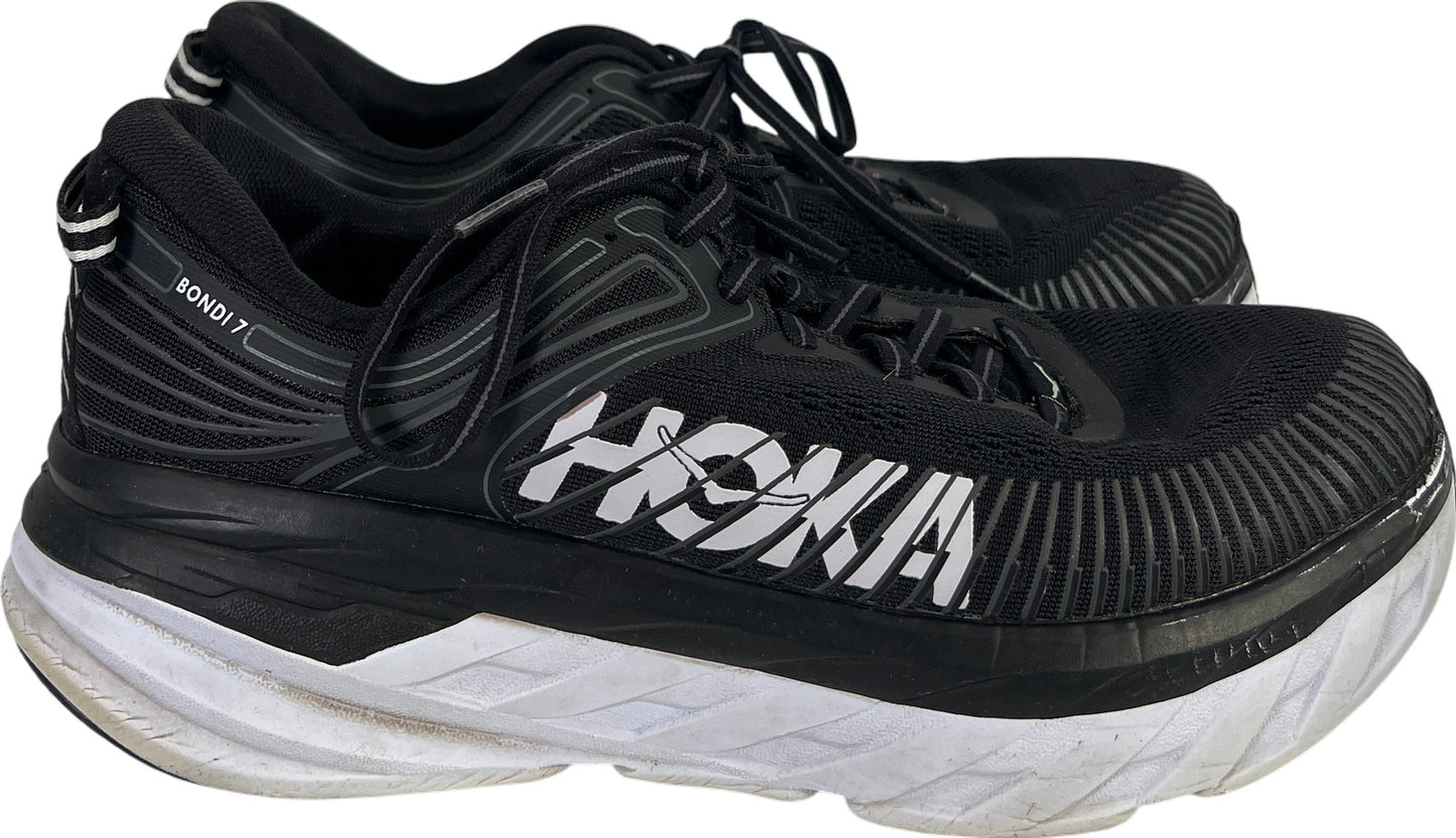 Hoka One One Women’s Black Bondi 7 Lace Up Athletic Shoes - 10.5D