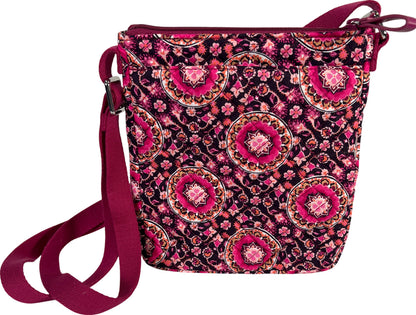 Vera Bradley Purple Raspberry Medallion Small Crossbody Purse