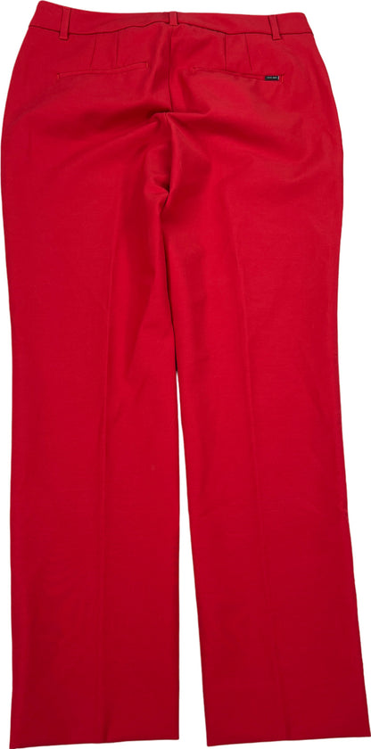 White House Black Market Women’s Red The Slim Fit Stretch Pants - 6