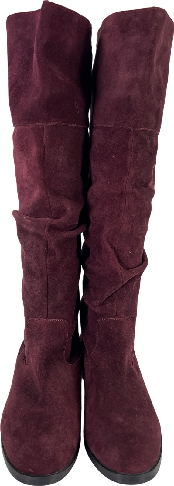 Steve Madden Women’s Red Suede Balen Tall Knee High Slouch Boots - 8.5