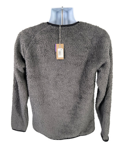 NEW Patagonia Men’s Gray Los Gatos Crew Fuzzy Fleece Pullover Sweatshirt - M