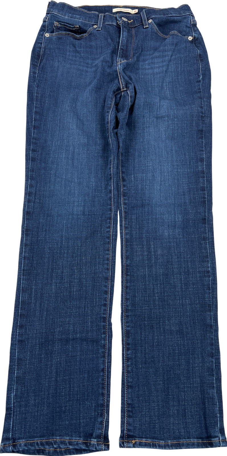 Levis Women’s Dark Wash Classic Straight Denim Jeans - 29