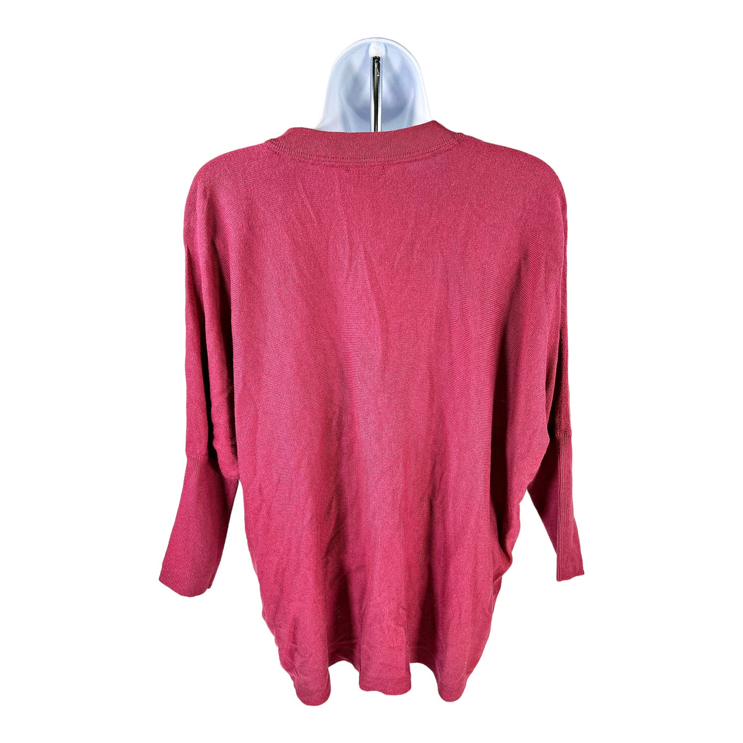 J.Jill Women’s Red 3/4 Sleeve V-Neck Thin Knit Sweater - XS Petite