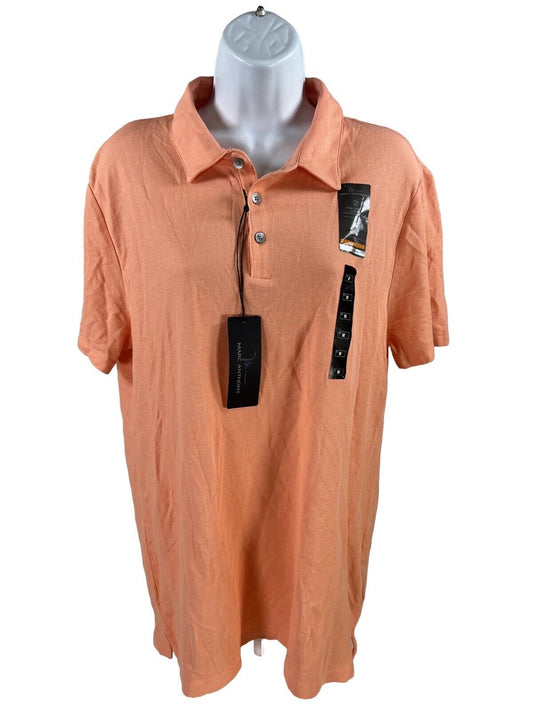 NEW Marc Anthony Men's Peach Orange Slim Fit Luxury Polo Shirt - M