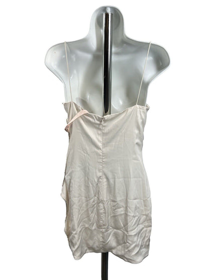 NEW Oh Polly Women's Ivory Rhinestone Spaghetti Strap Dress - 6