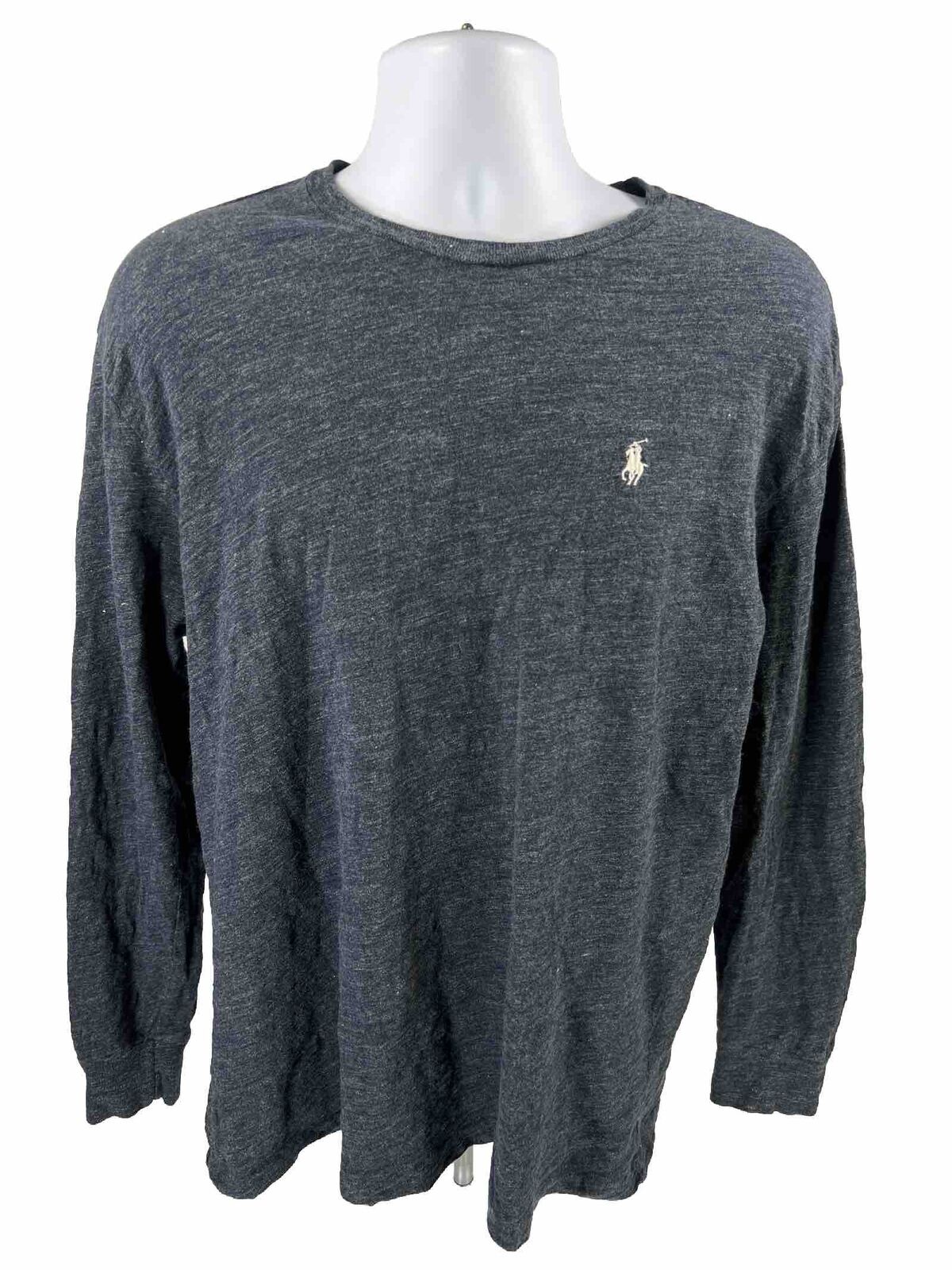 POLO Ralph Lauren Men's Navy Blue Long Sleeve T-Shirt - M