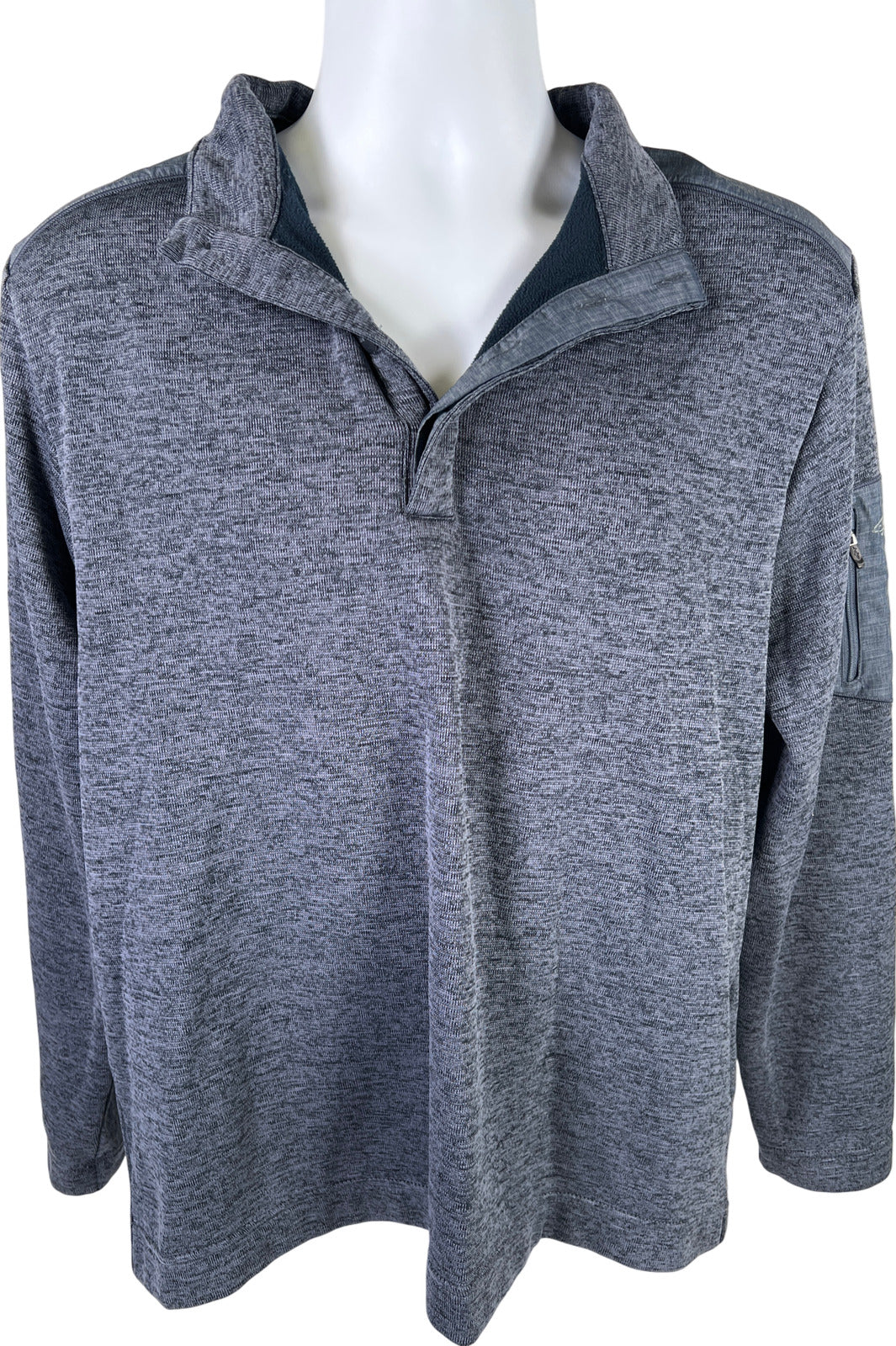 Greg Norman Men’s Dark Blue Henley Button Pullover Sweater - L