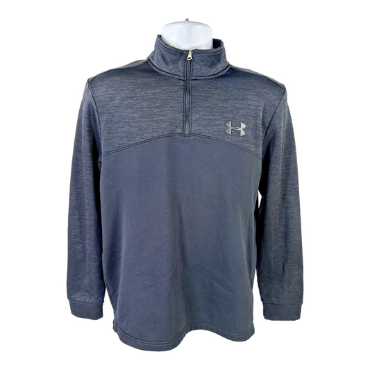 Under Armour Men’s Black ColdGear Loose Fit 1/4 Zip Pullover Sweatshirt - M