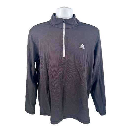 Adidas Men’s Black Long Sleeve 1/2 Zip Golf Sweatshirt - L