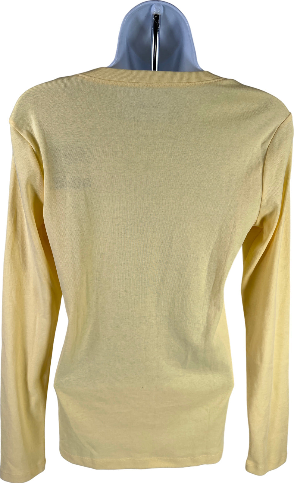 NEW Eddie Bauer Women’s Yellow Long Sleeve V-Neck T-Shirt - M