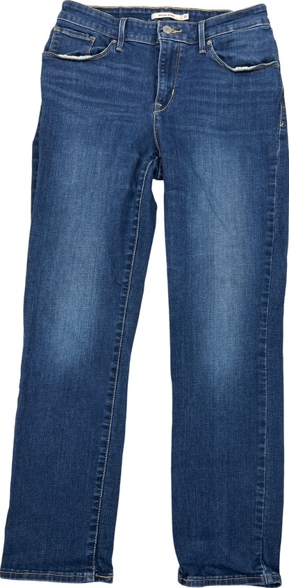 Levi’s Women’s Dark Wash Mid Rise Skinny Stretch Jeans - 10