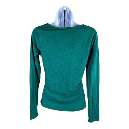 NEW Boden Women’s Green Scoop Neck Long Sleeve T-Shirt - 2