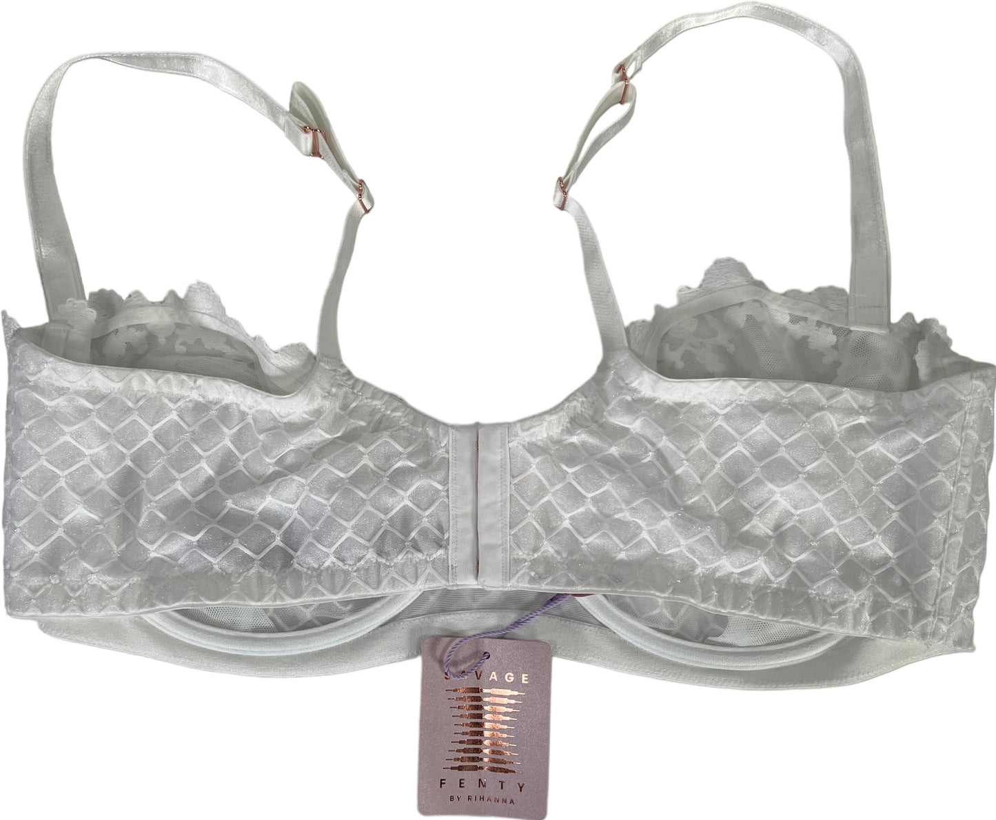 NEW Savage Fenty by Rihanna Women’s White Sheer Lace Bra - 42DDD