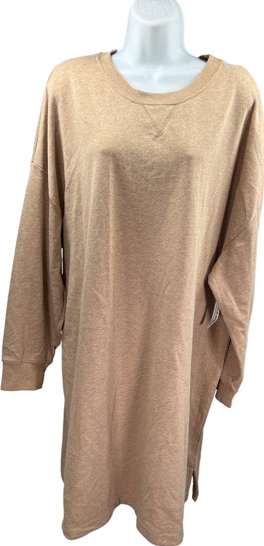 NEW Old Navy Women’s Brown Terry Knit T-Shirt Dress - XXL