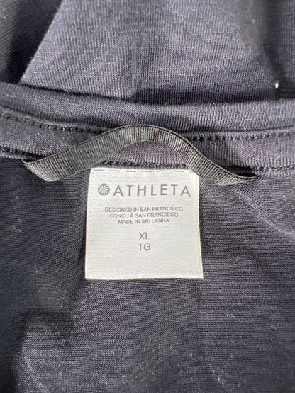 Athleta Women’s Black Air Out Cinch Short Sleeve Shirt - XL