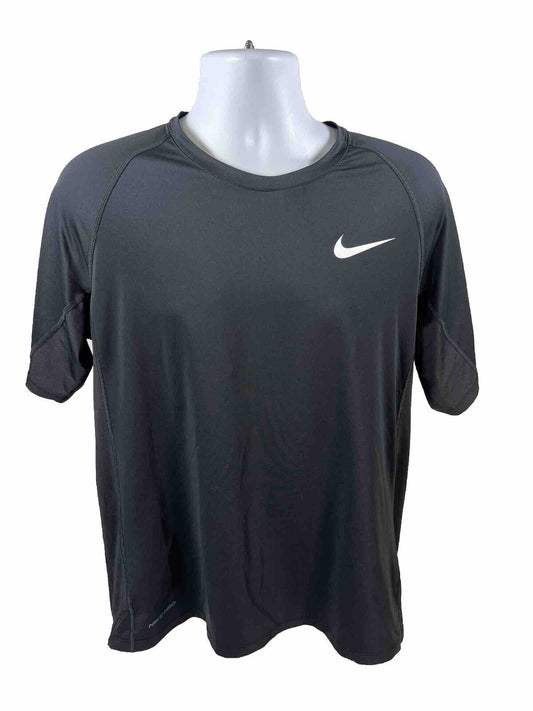 Nike Men’s Gray Legends Graphic Short Sleeve Dri-Fit Athletic Shirt - XL