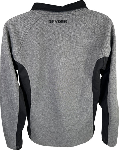 Spyder Men’s Gray Long Sleeve Outbound 1/4 Zip Pullover Jacket - L