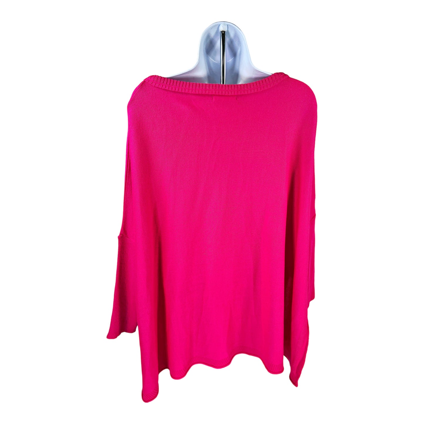 Mersey Women’s Pink Long Sleeve Side Slit Sweater - One Size