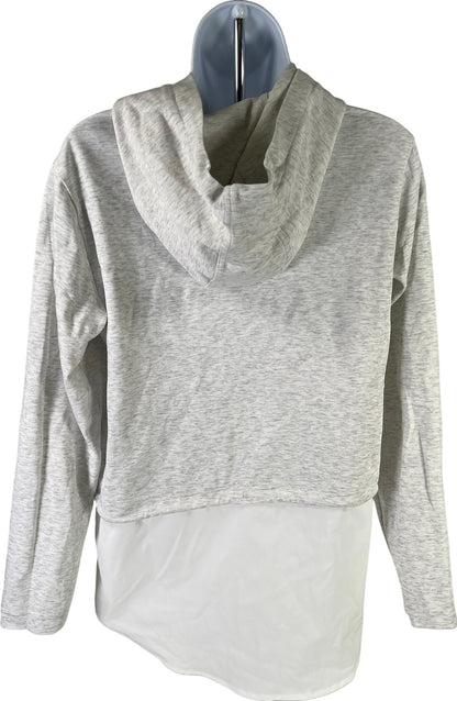 Athleta Women’s White Gallery Hoodie Layered Sweatshirt - S