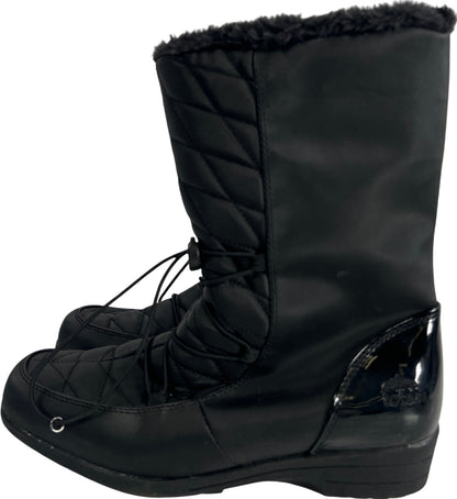 NEW Totes Women’s Black Polly WaterproofFaux Fur Lined Winter Boots - 9