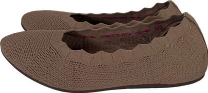 Skechers Cleo Women’s Mocha Brown Love Spell Round Toe Flats - 8