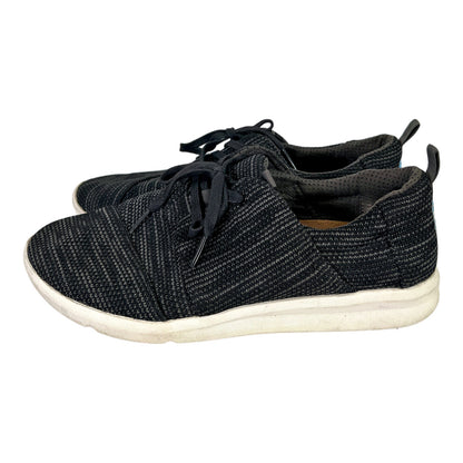 Toms Men’s Black Del Rey Lace Up Casual Sneakers - 11