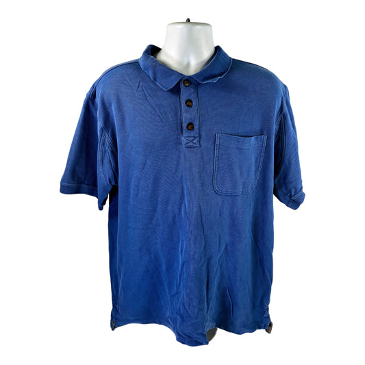 Duluth Trading Men’s Blue Short Sleeve Polo Shirt - L