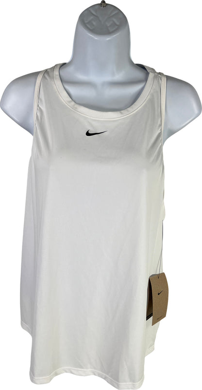 NEW Nike Women’s White Dri-Fit Sleeveless Training Athletic Tank Top - L