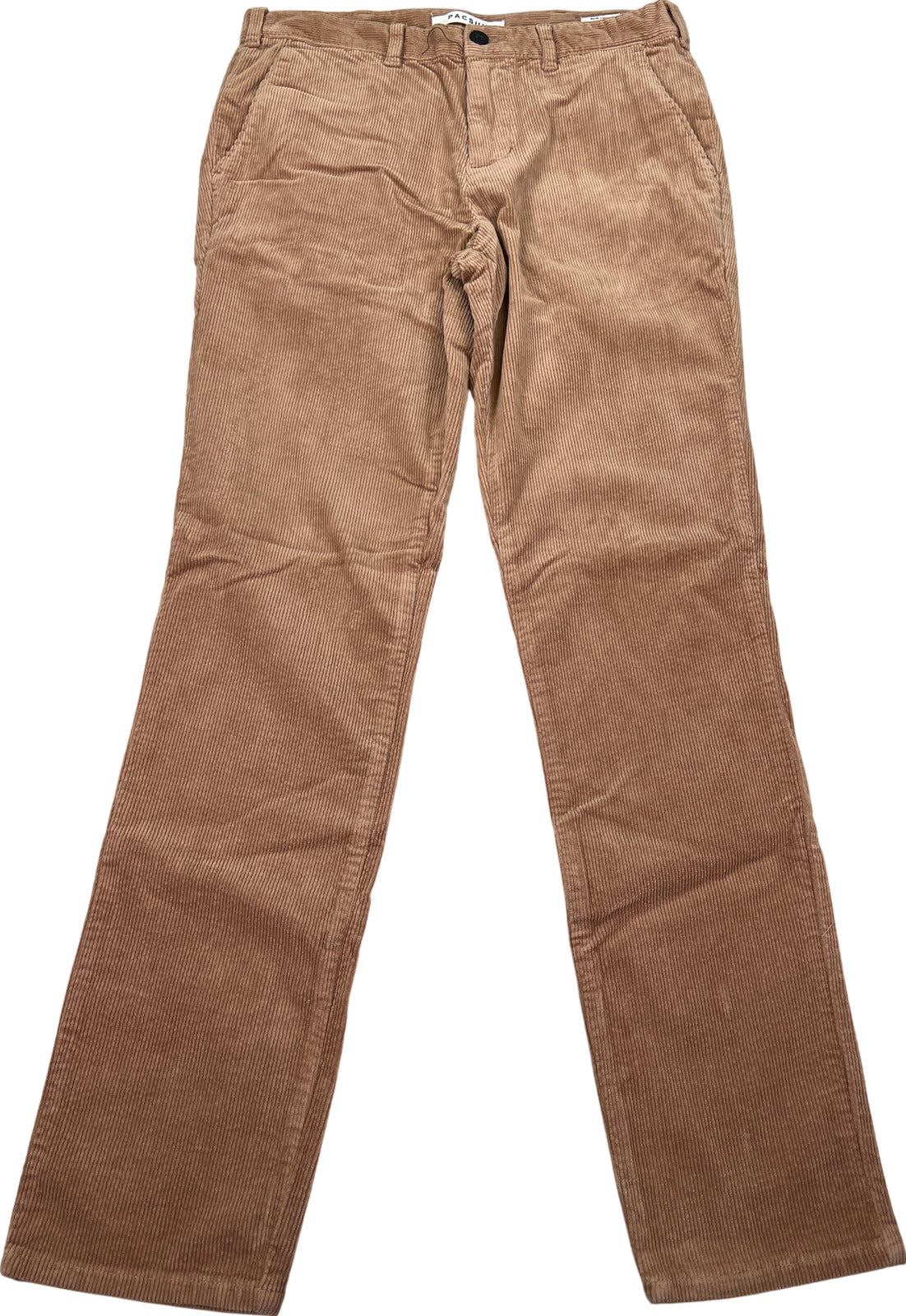 NEW Pac Sun Men’s Beige Slim Chino Corduroy Pants - 32x32