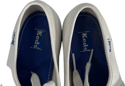 Keds Women’s White Champion Leather Lace Up Sneakers - 8.5