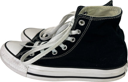 Converse Chuck Taylor Unisex Black Hi Top Lace Up Sneakers - Women’s 8