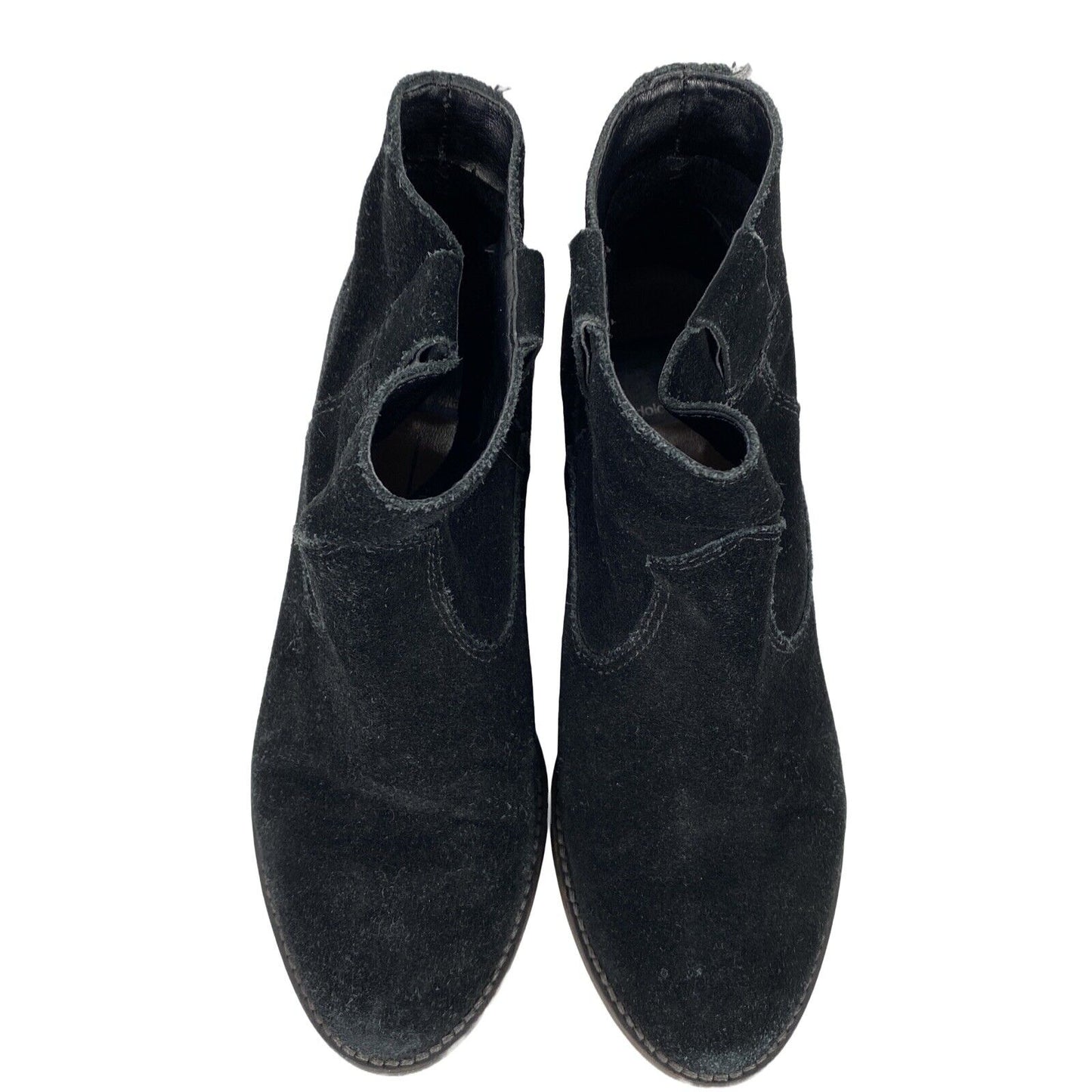 Dolce Vita Women's Black Suede Pull On Ankle Booties - 6.5